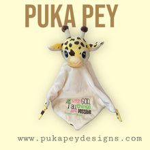 Load image into Gallery viewer, All things are possible Giraffe Lovey Pink