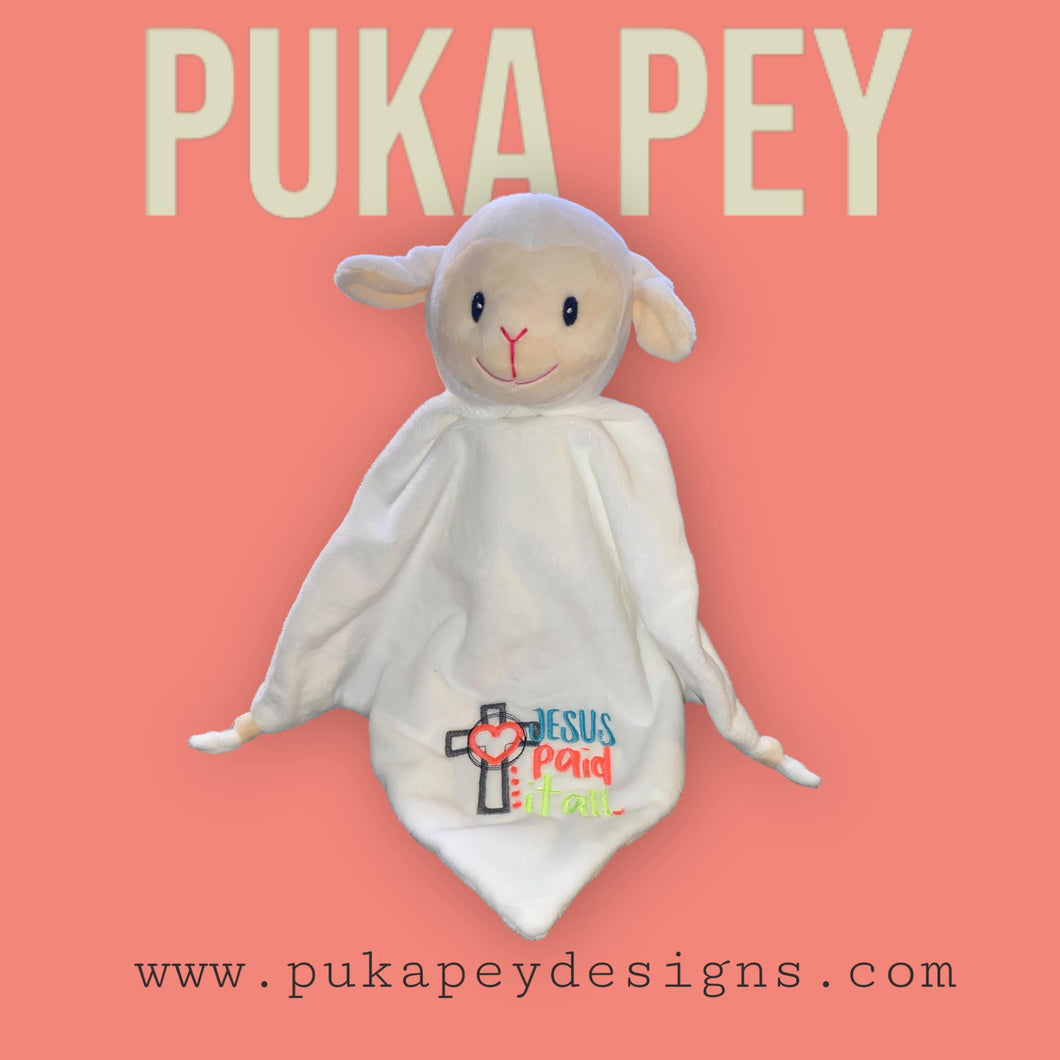 Jesus Paid it All Lamb Lovey